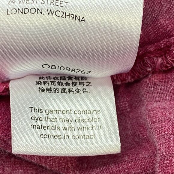 Antrhopologie MAEVE Women Classic Shirt SZ S Pink Long Sleeve Button Down 39-13 - Picture 13 of 13